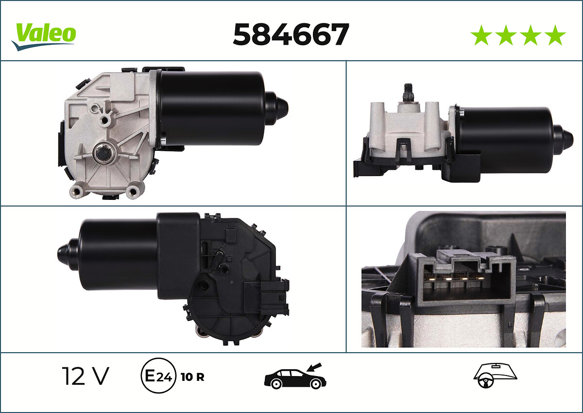 Moteur d'essuie-glace VALEO 584667